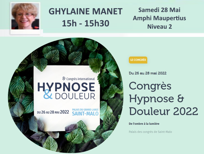 Congr&egrave;s hypnose et douleur St Malo 2022